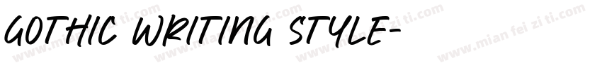 Gothic writing style字体转换